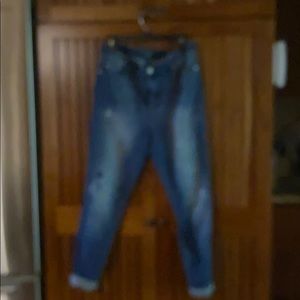 Chicos the platinum distressed jeggings.